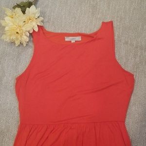 LOFT tank dress with cutout back